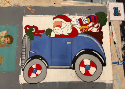 Santa hits the road